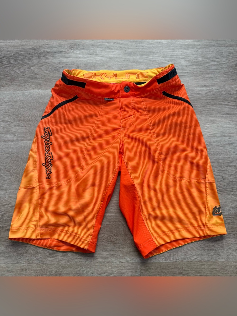 Troy Lee Designs Shorts Skyline Men's 32 Orange MTB Mountain Bike Cycling Rare